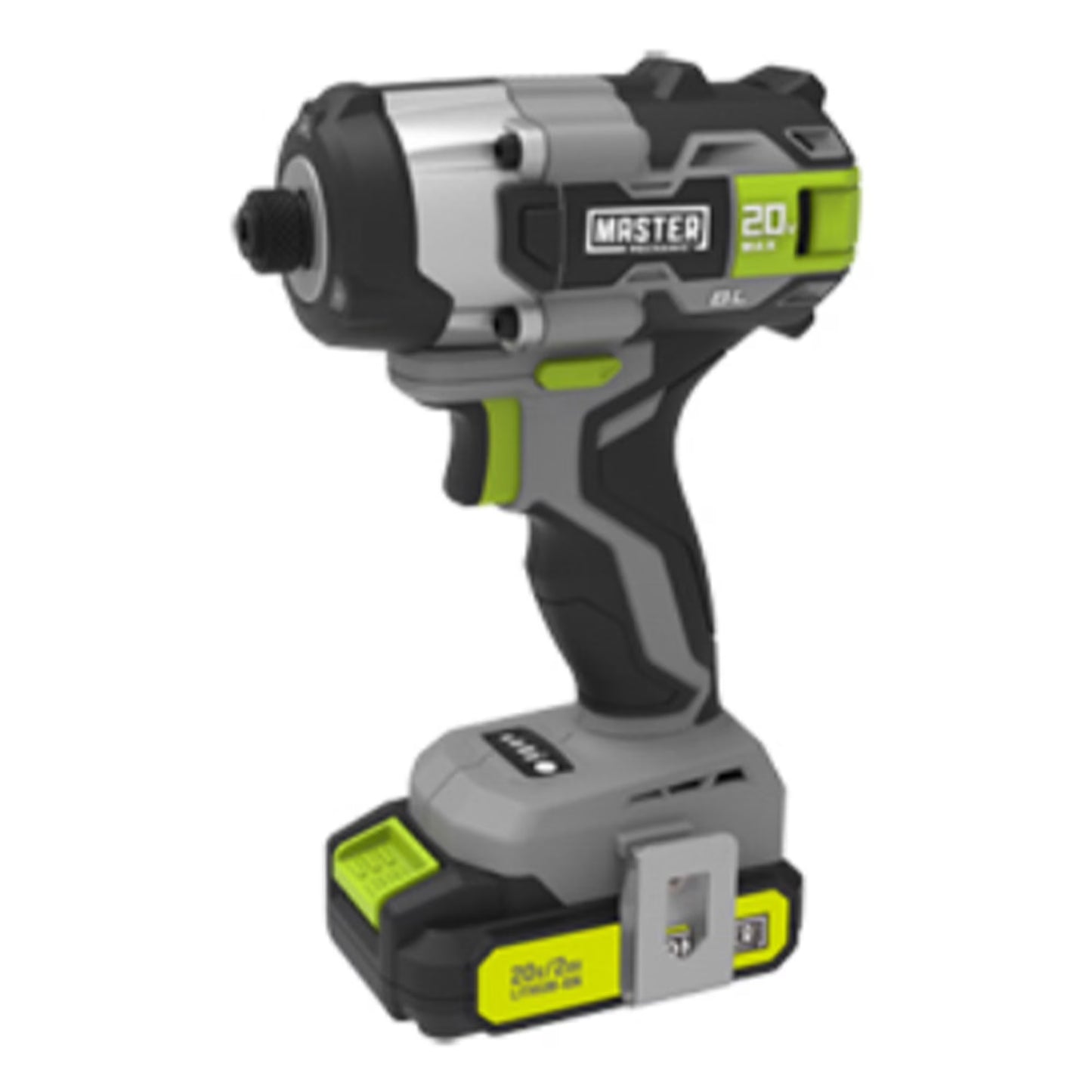 Master Mechanic ML-IS50GD-200 20-Volt Compact Cordless Impact Driver Kit, Brushless Motor, (2) Batteries - Quantity 4