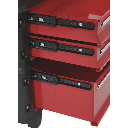 Ironton 3-Pc. Toolbox Storage System, 20in., Portable, Ball Bearing Drawers, Trolley with Wheels