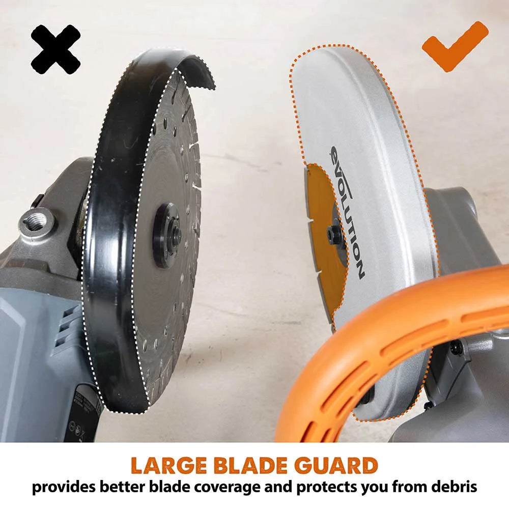 Evolution R255Evolution R255DCT 15A 120V, 10 in. Electric Concrete Cut-Off Power Saw