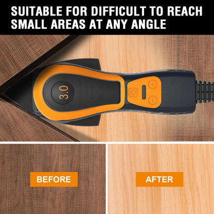 MAXXT Mouse Sander, 350W Sander Tool with Advanced Dust Collection System, Low Vibration Detail Sander for Efficient Woodworking, Tight Spaces Sanding, and Polishing