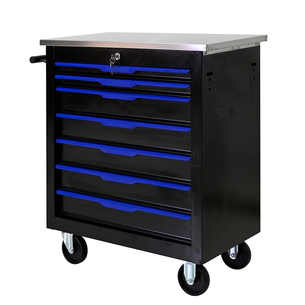 Maritcute 7-Drawer Rolling Tool Chest | Mobile Storage Cabinet with Interlock System for Workshops and Garages