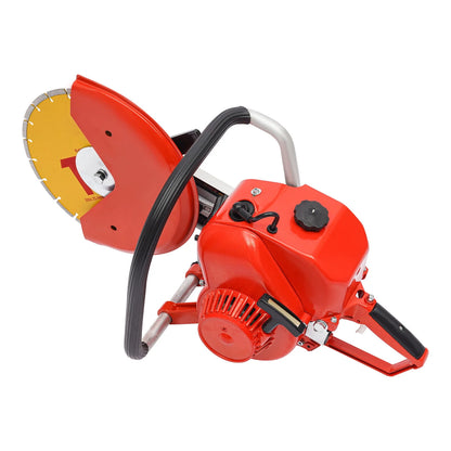 2 Stroke 78.5CC Gas Power Cement Concrete Cut off Saw Cutting Tool W/Blade Red