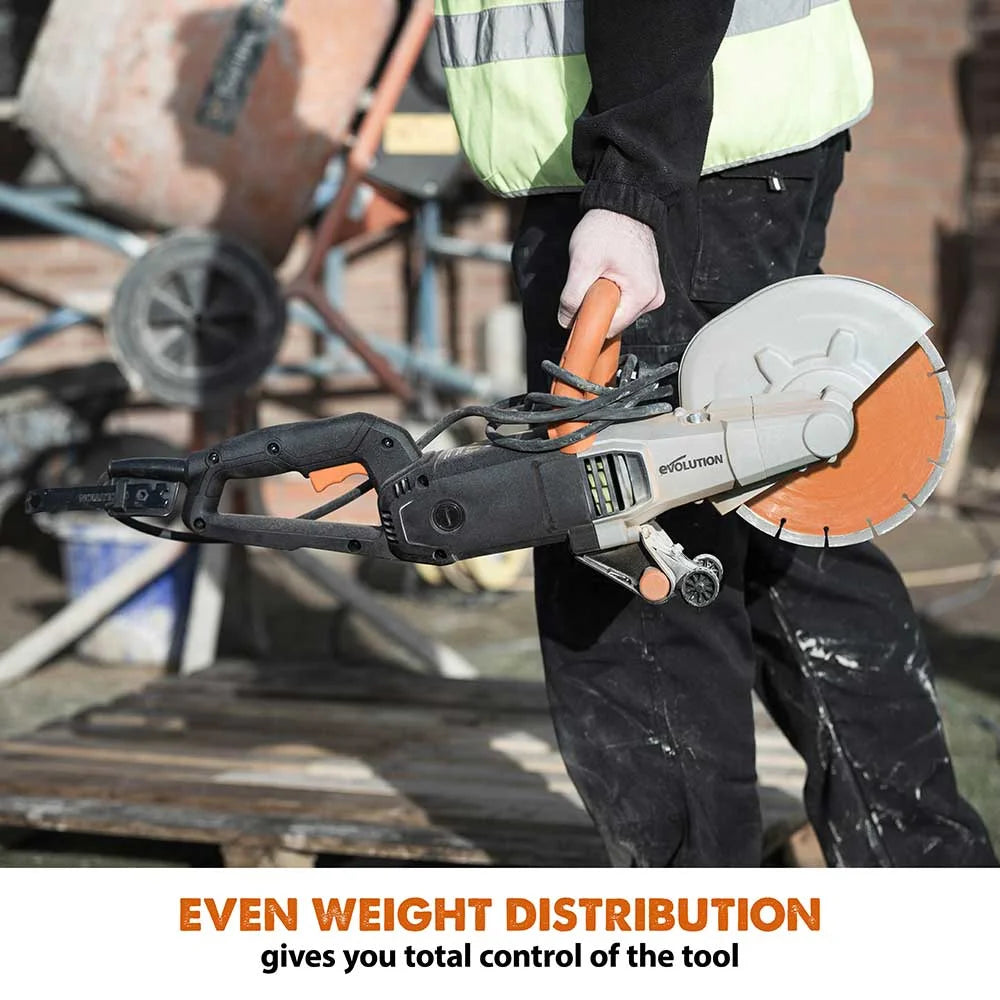 Evolution R255Evolution R255DCT 15A 120V, 10 in. Electric Concrete Cut-Off Power Saw