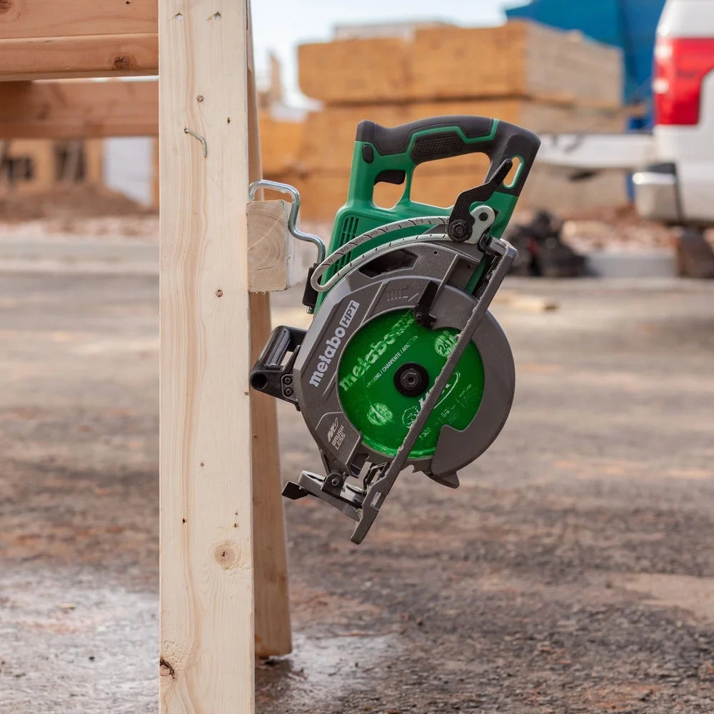 Metabo HPT 36V MultiVolt 7-1/4 Inch Rear Handle Circular Saw, Lightweight Design, Up to 500 2x4 Cuts Per Charge, 53? Adjustable Bevel Capacity, Lifetime Tool Body Warranty, C3607DWA