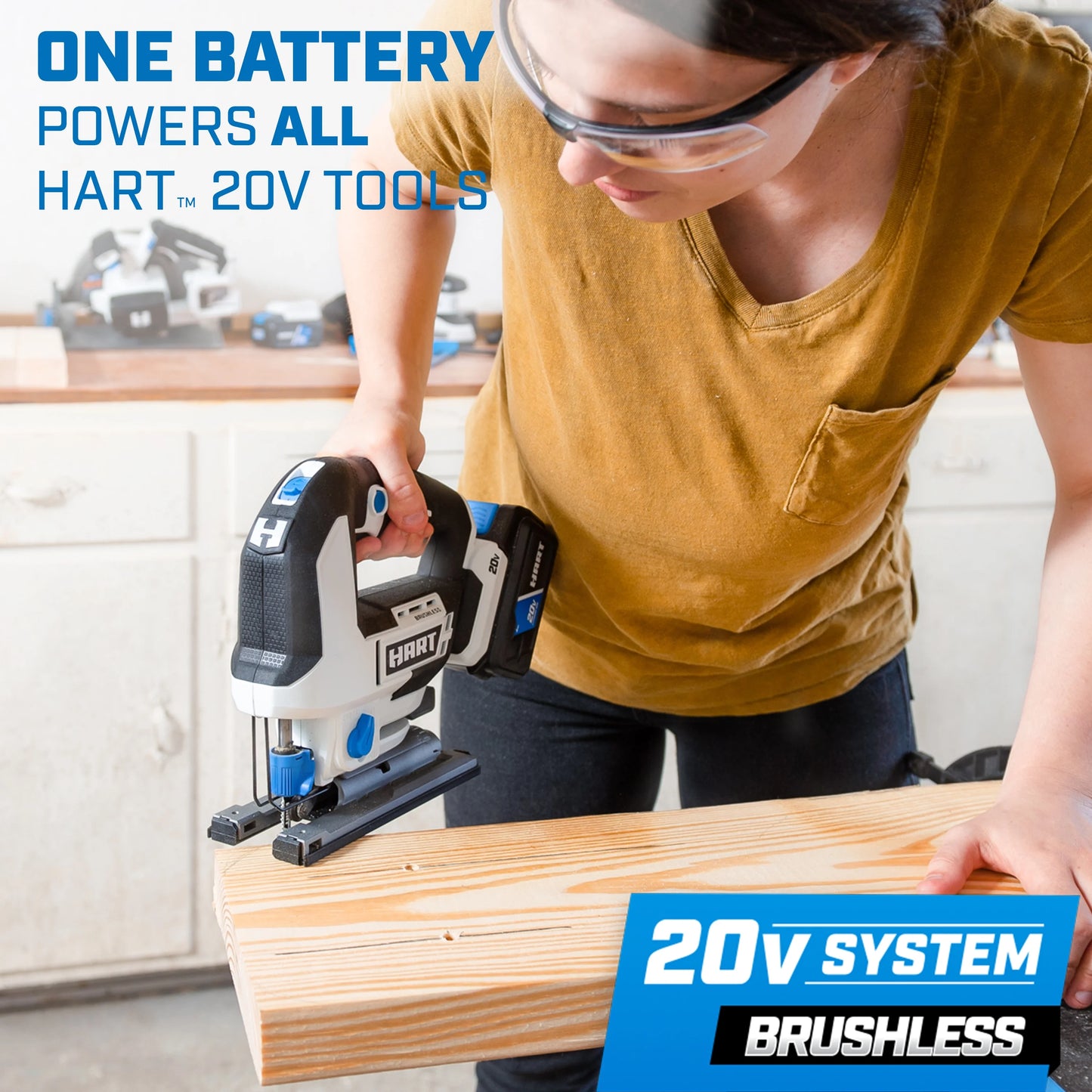 HART Brushless Orbital Jig Saw (Battery Not Included)