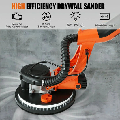 GVN Electric Foldable Drywall Sander 750W Variable Speed