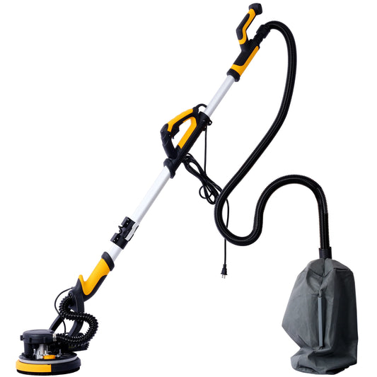 Faitaliicy Drywall Sander Vacuum Dust Collection Wall Sander With Foldable Handle 6.5A 780W Electric Drywall Sander With Variable Speed 900-1800RPM LED Light