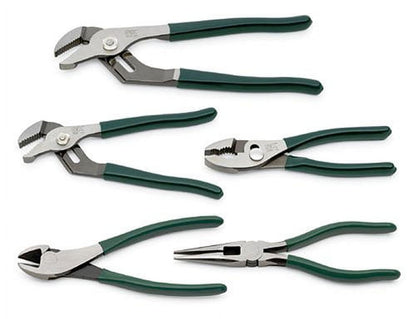 SK 17835 Plier SetC 5 Piece Joint Tongs Combination, Adjustable Cutters. General Purpose Hand Tool