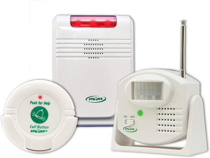 Smart Caregiver Cordless Motion Sensor and Nurse Call System for Fall Prevention Know when they need help or are getting up!