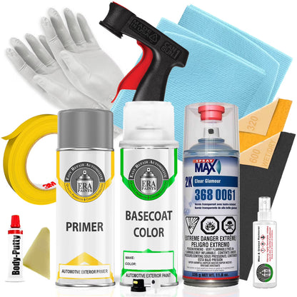 ERA Paints 183 - Blue Slate Metallic for TOYOTA Exact Match Spray Paint Spray - Premium Kit w/2K SprayMax Clearcoat