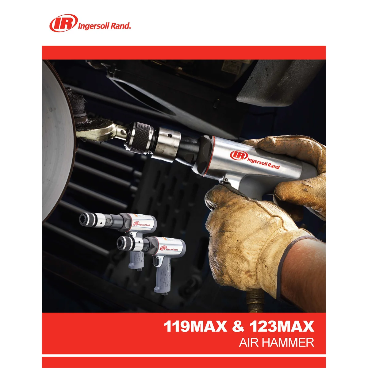 Ingersoll Rand 119MAXK Long Barrel Air Hammer, Low Vibration, for Vehicle Repair