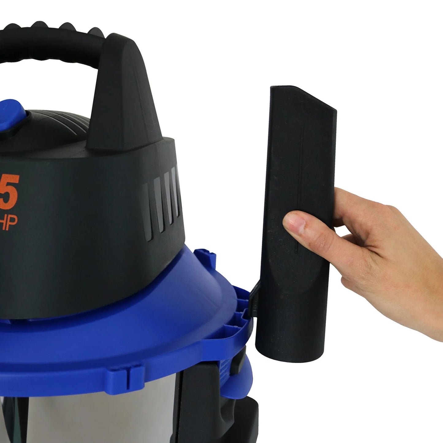 Koblenz 6-Gal. Portable Wet/Dry Vacuum with Blower, Stainless Steel and Blue, WD-6 L212 SS