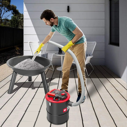 Porter-Cable 4 Gallon Ash Vac, 4 Peak HP Ash Vacuum with Powerful Suction for Fireplaces, Wood Burning Stoves, Bonfire Pits and Pellet Stoves