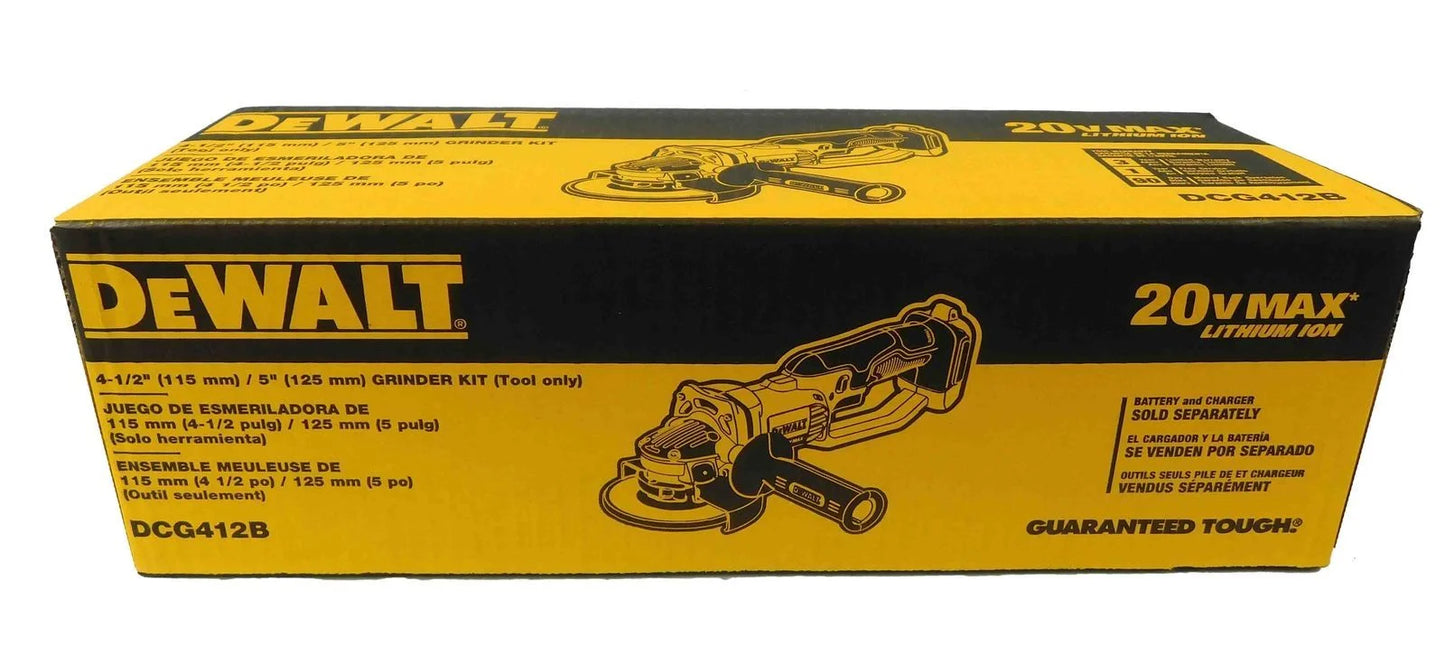 DeWALT Max 4-1/2"/5" 20V Cordless Grinder DCG412B (Bare Tool)