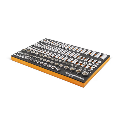 GearWrench MODSET 3/8" DRIVE SOCKETS MM, 104 PC