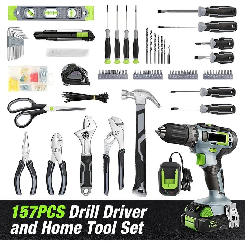 Cordless Drill Combo Kit Grey