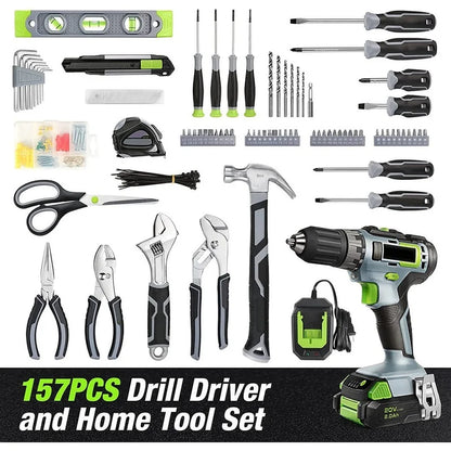 Cordless Drill Combo Kit Grey