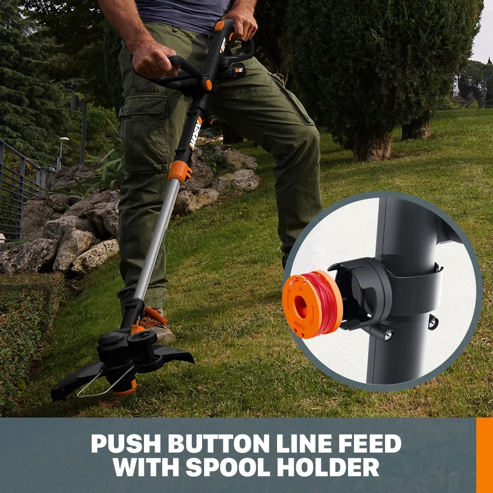 Worx WG170 20V Power Share GT Revolution 12" Cordless String Trimmer/Edger/Mini-Mower