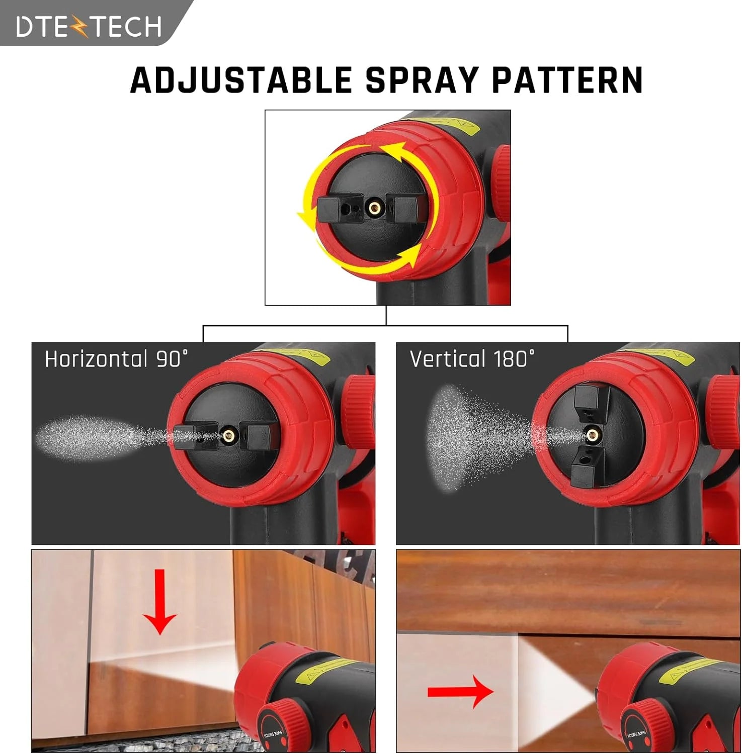 Paint Sprayer for Milwaukee M18 18V Battery, Spray Paint Gun with Brushless Motor and Copper Nozzle, 200W Cordless Paint Sprayer for Home Interior and Exterior, House Paint(Battery Not Included)