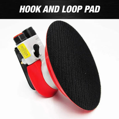 MAXX PROS Random Orbital Sander - Pneumatic Palm Sander - 6? x 3/16? Diam. Orbit - Hook and Loop Pad