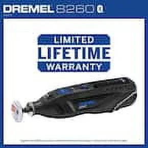 Dremel 8260 12VLi-Ion Variable Speed Cordless Smart Rotary Tool with Brushless Motor, 5 accessories, 3Ah Battery, Charger, Tool Bag