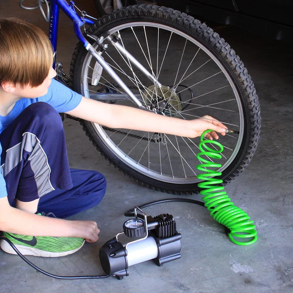 Slime 120V Garage Inflator Tire Compressor With Accessories Kit - 40045