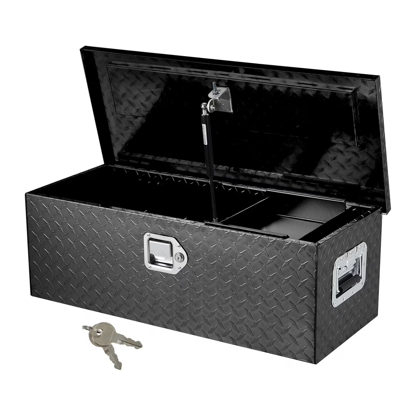 Aluminum Truck Tool Box, Truck Bed Storage Box with Security Lock and Wider Handles, Heavy Duty Waterproof Tool Box Organizer Chest for Pick Up Truck Rv Trailer