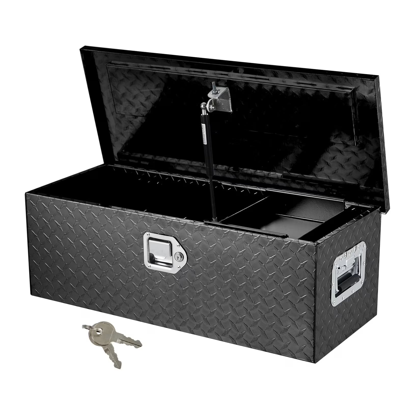 Aluminum Truck Tool Box, Truck Bed Storage Box with Security Lock and Wider Handles, Heavy Duty Waterproof Tool Box Organizer Chest for Pick Up Truck Rv Trailer