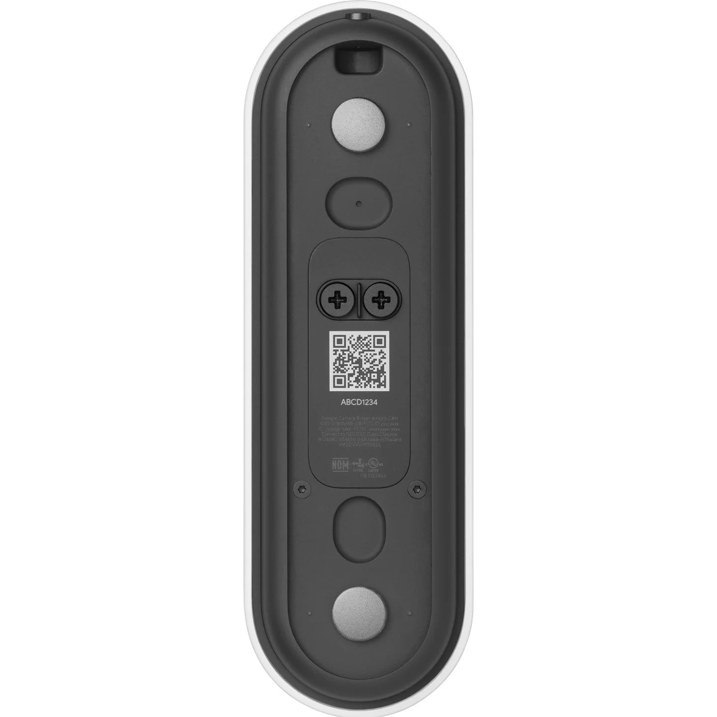 Google Nest Doorbell (Wired, 2nd gen) - Video Doorbell Camera - Doorbell Security Camera - Snow