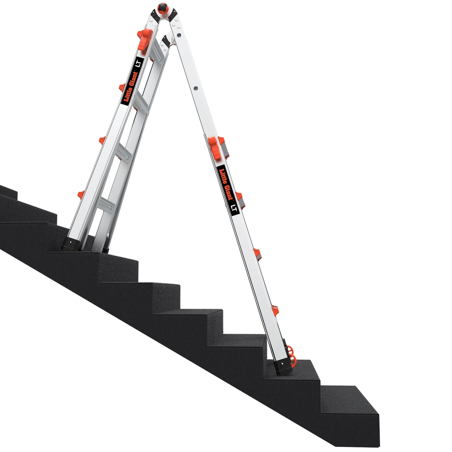 Little Giant LT M17 Aluminum Multi-Use Ladder with Wheels, Type 1A - 300 lbs. Rated