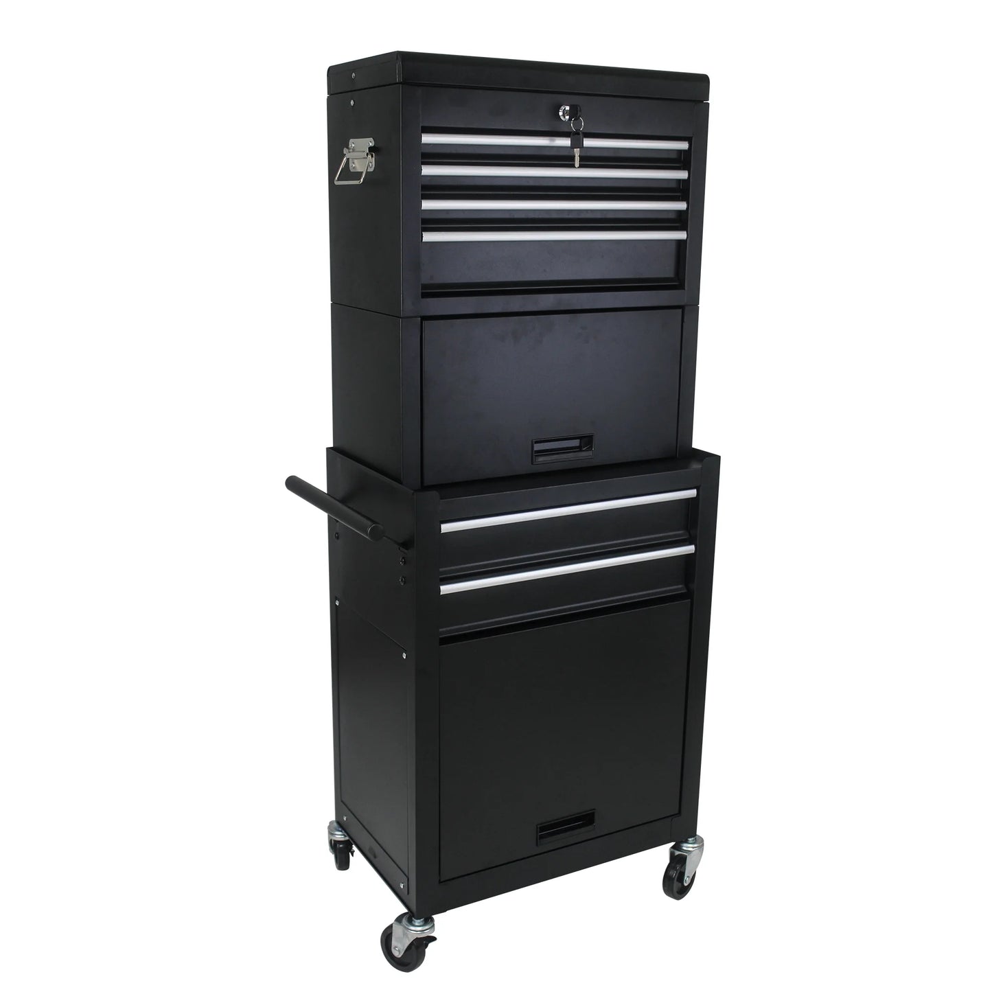 RONSHIN 6-Drawer Rolling Tool Cabinet with 4 Wheels Removable Tool Chest Organizer with Secure Locking System Large Storage
