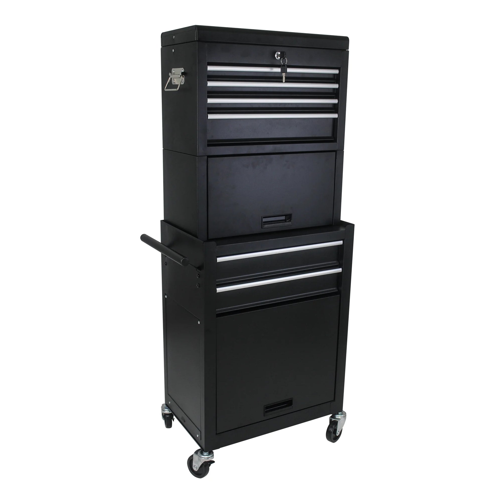 RONSHIN 6-Drawer Rolling Tool Cabinet with 4 Wheels Removable Tool Chest Organizer with Secure Locking System Large Storage