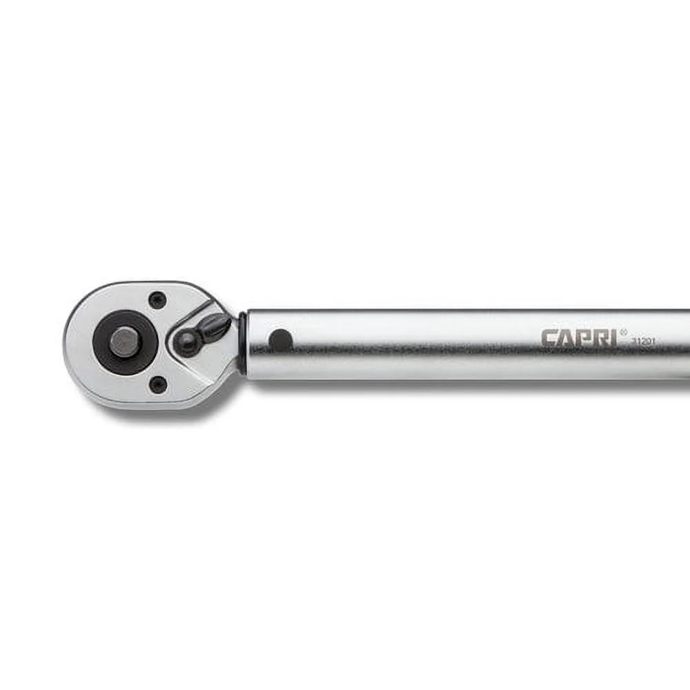 Capri Tools 31200 20-150 Inch Pound Industrial Torque Wrench, 1/4", Matte Chrome