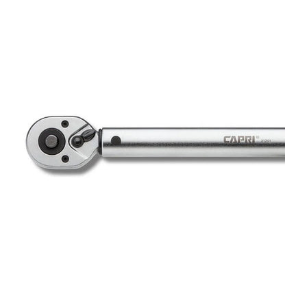 Capri Tools 31200 20-150 Inch Pound Industrial Torque Wrench, 1/4", Matte Chrome