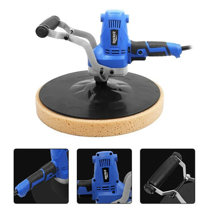 Fetcoi 850W Handheld Drywall Sander, Electric Wall Sander Smoothing Polishing Machine 1-4 Adjustable Speed for Concrete Cement Mortar (Blue)