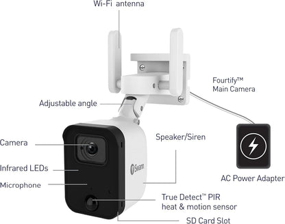Swann Fourtify 4 Camera Wi-Fi Home Security System