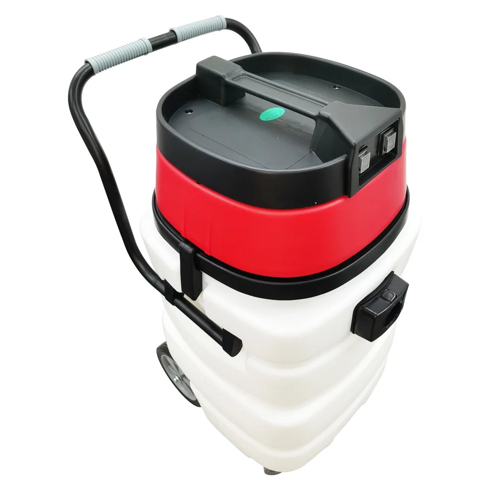 Techtongda 24 Gallon Industrial Wet and Dry Vacuum Cleaner Commercial Water Suction Machine 2-motors