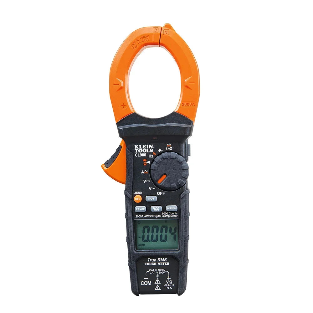 Klein Tools CL900 2000 Amp Digital AC Low Impedance Cordless Auto-Range Clamp Meter Kit