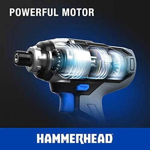 20V Cordless 2-Tool Combo Kit: Drill and Impact Driver with 1.5Ah Battery and Charger - HCC2020