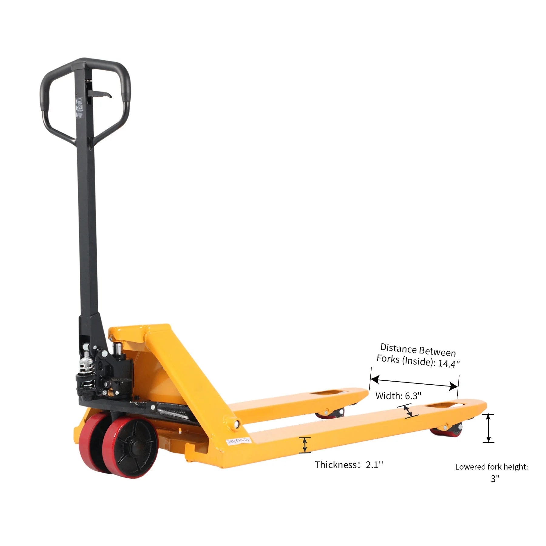 APOLLOLIFT Hydraulic Manual Pallet Jack Hand Pallet Truck 48"Lx27"W 5500lbs Capacity