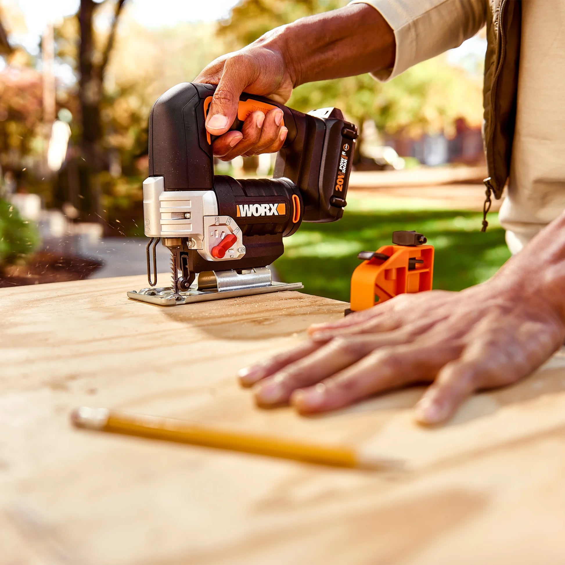 Worx WX543L.9 20V Power Share Cordless Jigsaw (No Battery and Charger Included - Tool Only)
