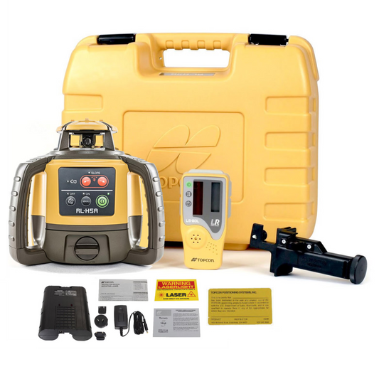 Topcon RL-H5A Rechargeable Horizontal Self-Leveling Rotary Laser with LS-100D Receiver