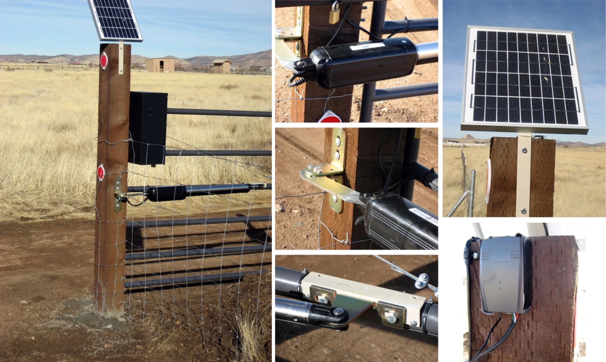 Estate Swing E-S1000H Single Swing Solar Gate Opener Kit *Free Extra Remote* 10 Watt Panel