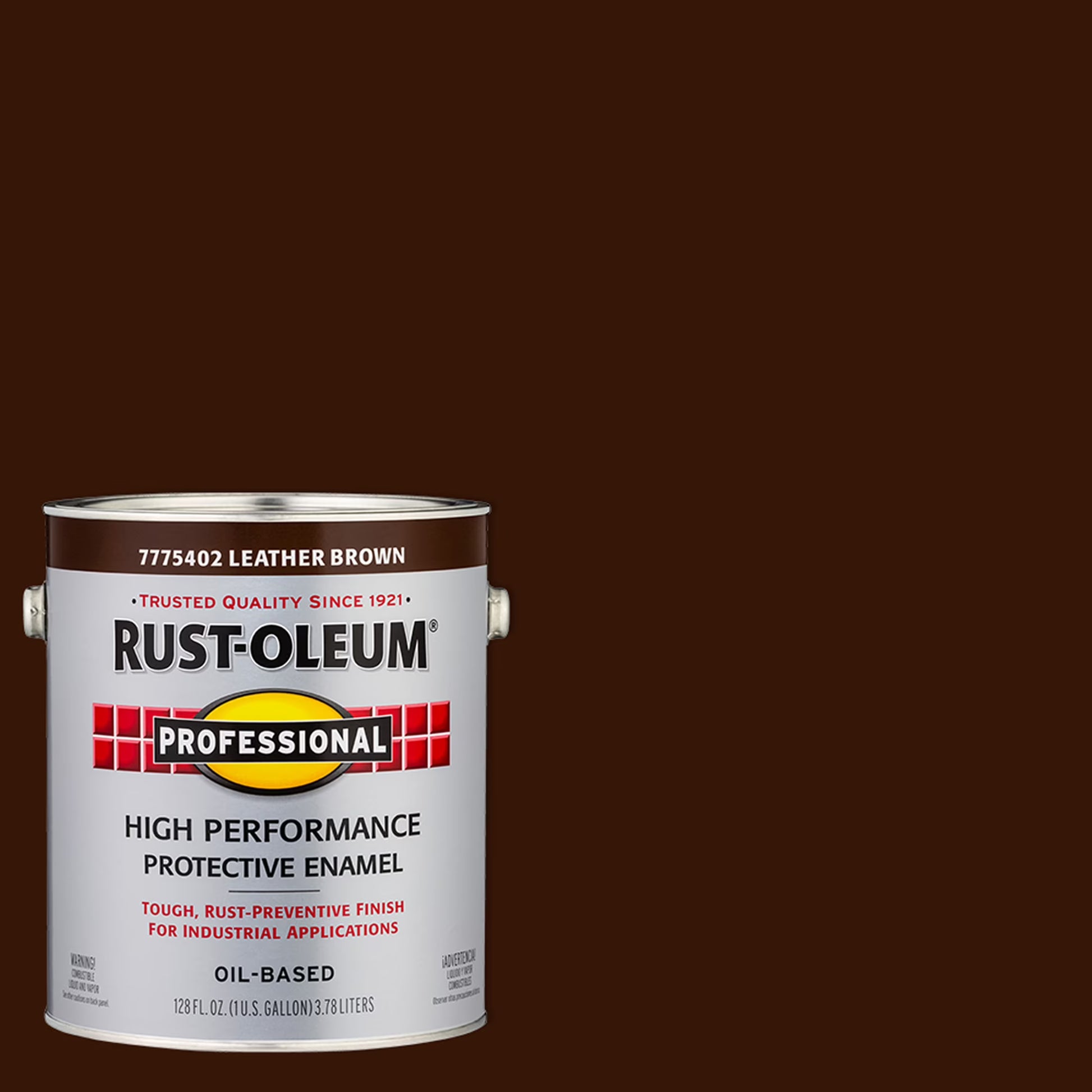 2 Pack, Leather Brown, Rust-Oleum Professional High Performance Gloss Protective Enamel Paint- Gallon