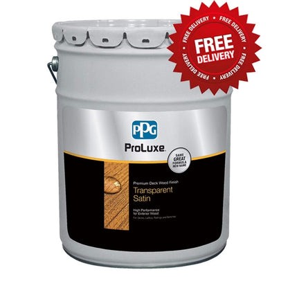 1 gal ProLuxe SIK44045 Mahogany Premium Deck Exterior High Performance Wood Finish, Transparent Satin