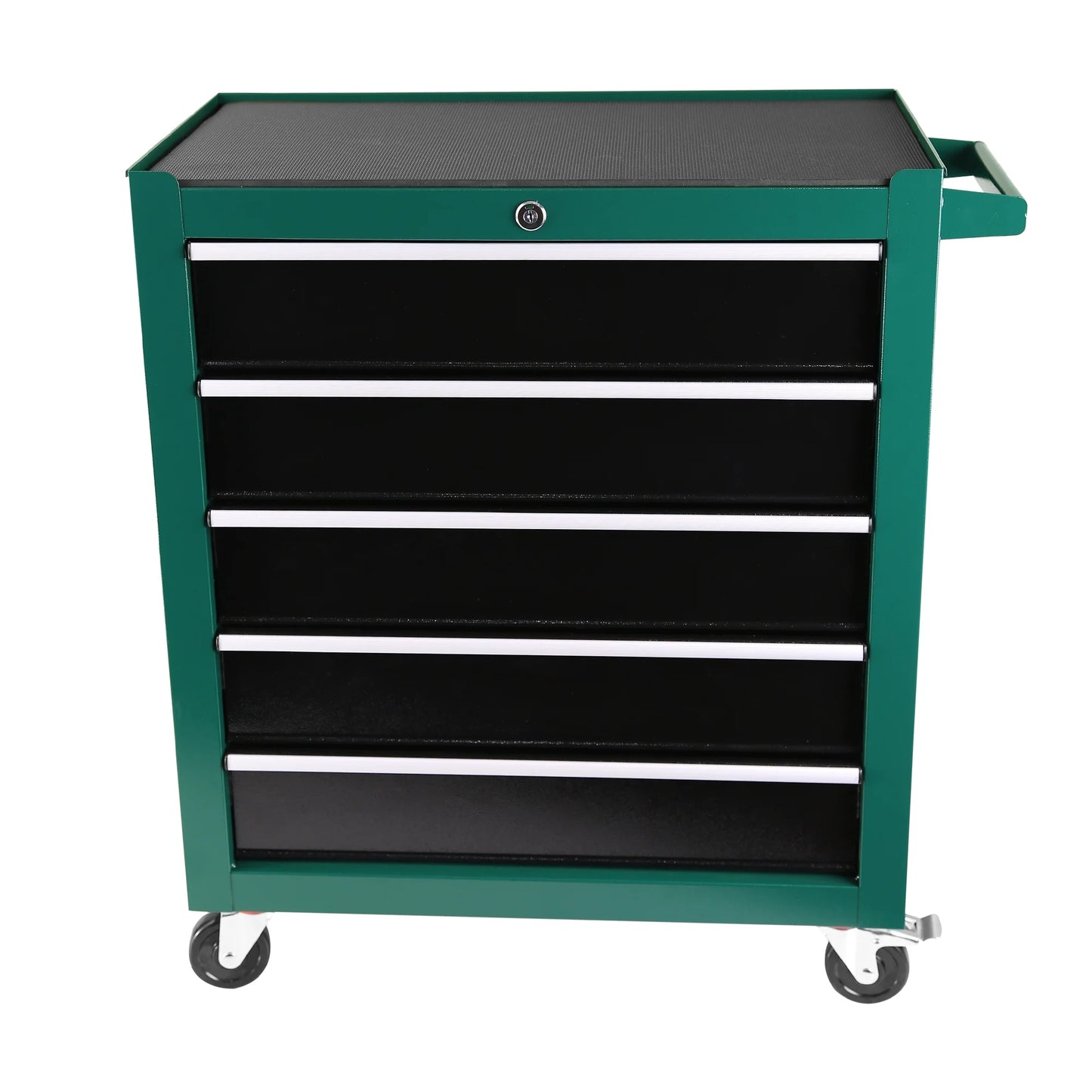 5-Drawers Rolling Tool Chest,Tool Chest with Link Buckle And Can Be Combined To Large Cabinet Set,Tool Cabinet On Wheels with Keyed Locking System And Drawer Liners,for Warehouse,Garage