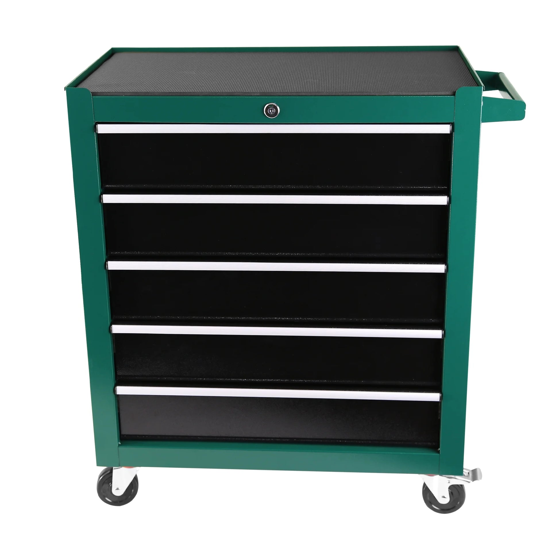 5-Drawers Rolling Tool Chest,Tool Chest with Link Buckle And Can Be Combined To Large Cabinet Set,Tool Cabinet On Wheels with Keyed Locking System And Drawer Liners,for Warehouse,Garage