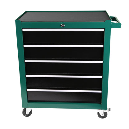 5-Drawers Rolling Tool Chest,Tool Chest with Link Buckle And Can Be Combined To Large Cabinet Set,Tool Cabinet On Wheels with Keyed Locking System And Drawer Liners,for Warehouse,Garage