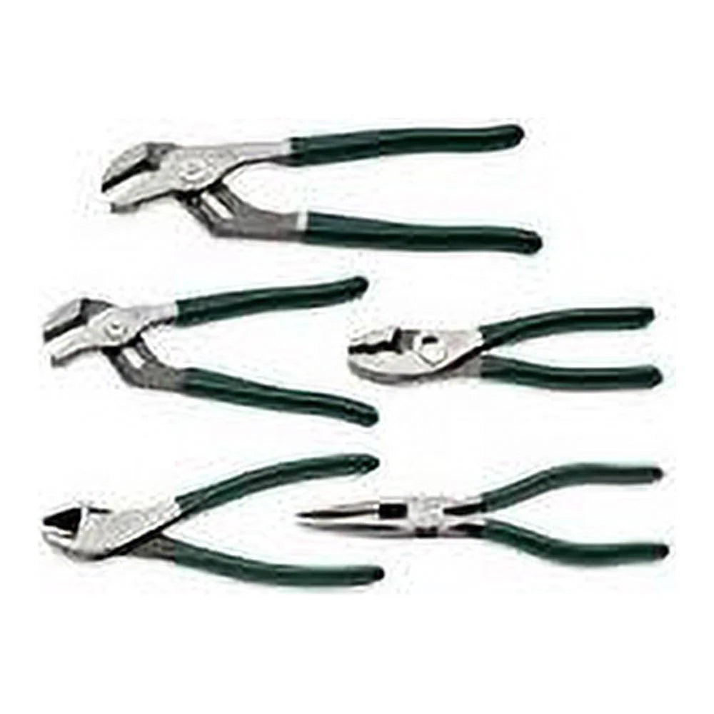 SK 17835 Plier SetC 5 Piece Joint Tongs Combination, Adjustable Cutters. General Purpose Hand Tool