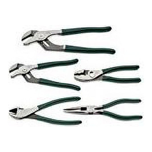 SK 17835 Plier SetC 5 Piece Joint Tongs Combination, Adjustable Cutters. General Purpose Hand Tool